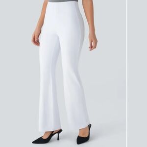 HALARA White Boot Cut Pants
